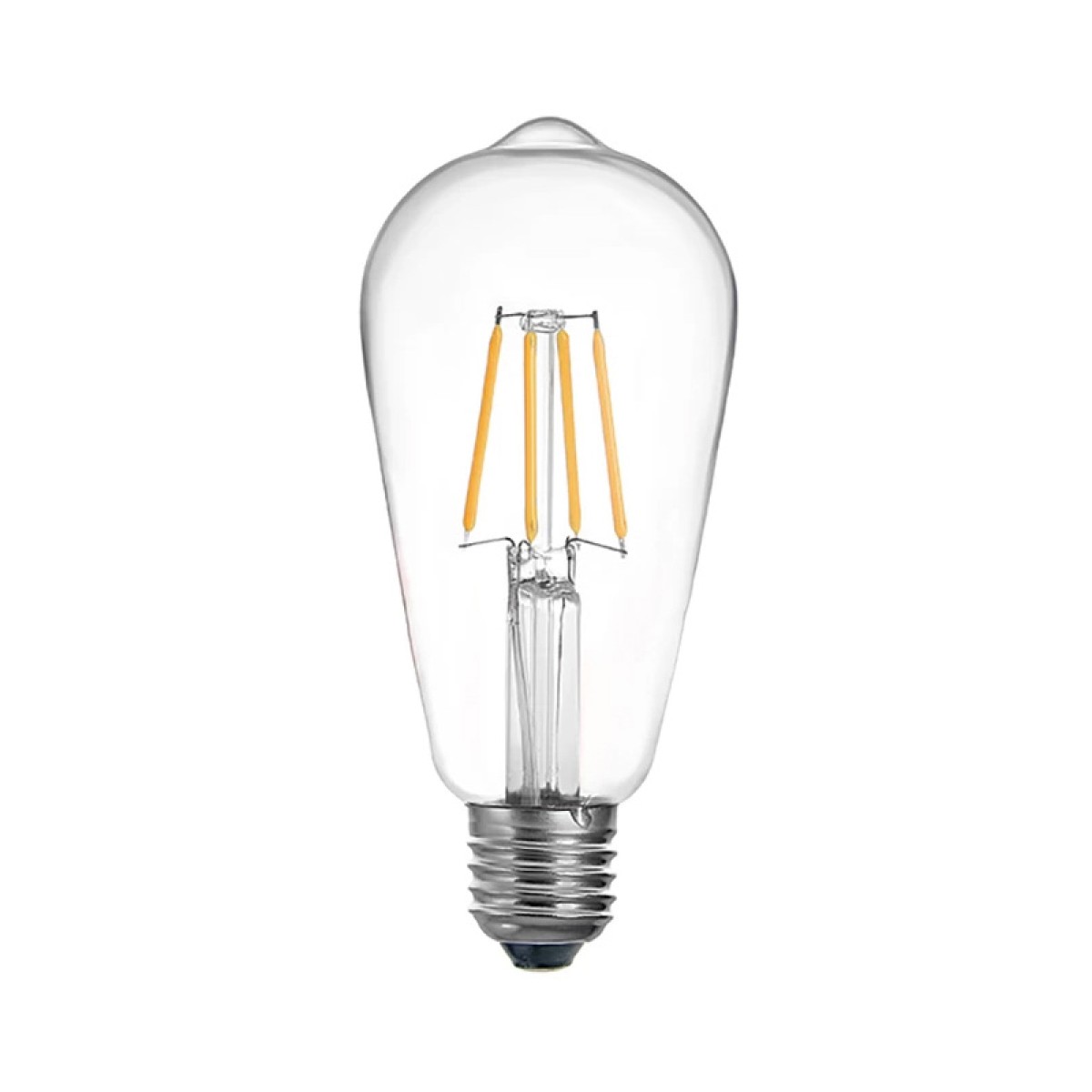 Λαμπτήρας LED ST64 Bulb pakoworld 4W 3000K E27 2700K clear