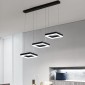 Φωτιστικό οροφής τρίφωτο Benor pakoworld led μέταλλο μαύρο 70x20x15εκ