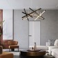 Φωτιστικό οροφής Luminis pakoworld led μέταλλο μαύρο 85x85x40εκ