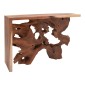 Κονσόλα Jako Inart teak ξύλο σε φυσική απόχρωση 120x40x80εκ