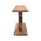 Κονσόλα Nasiol Inart teak ξύλο σε φυσική απόχρωση 120x40x75εκ