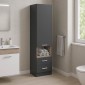 Βιτρίνα-στήλη Toscana pakoworld σε ανθρακί απόχρωση 50x42x222.5εκ