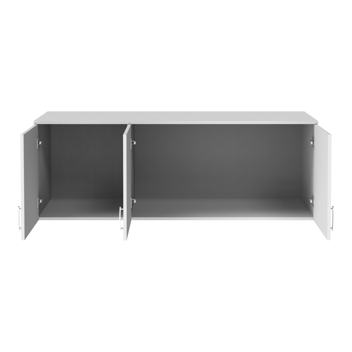 Πατάρι ντουλάπας Royal pakoworld τρίφυλλο λευκό 150x58x53εκ