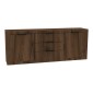 Μπουφές Doha pakoworld καρυδί με oak 210x45x80.5εκ