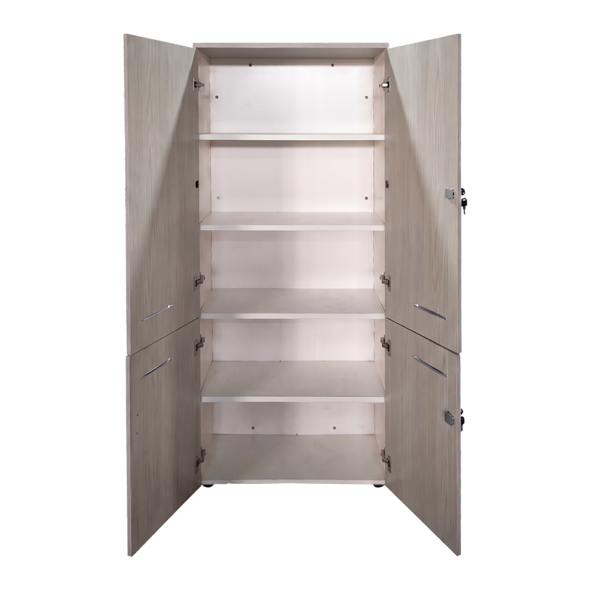 Ντουλάπα γραφείου Armadi pakoworld sonoma-λευκό 80x40x200εκ