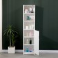 Ντουλάπι-στήλη Desilia pakoworld mdf λευκό 37x30x160εκ