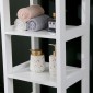 Ντουλάπι-στήλη Larben pakoworld mdf λευκό 40x33x150εκ