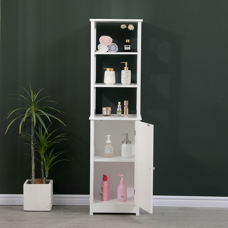 Ντουλάπι-στήλη Larben pakoworld mdf λευκό 40x33x150εκ