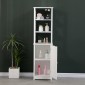 Ντουλάπι-στήλη Larben pakoworld mdf λευκό 40x33x150εκ