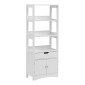 Ντουλάπι-στήλη Sejo pakoworld mdf λευκό 60x32.5x154εκ