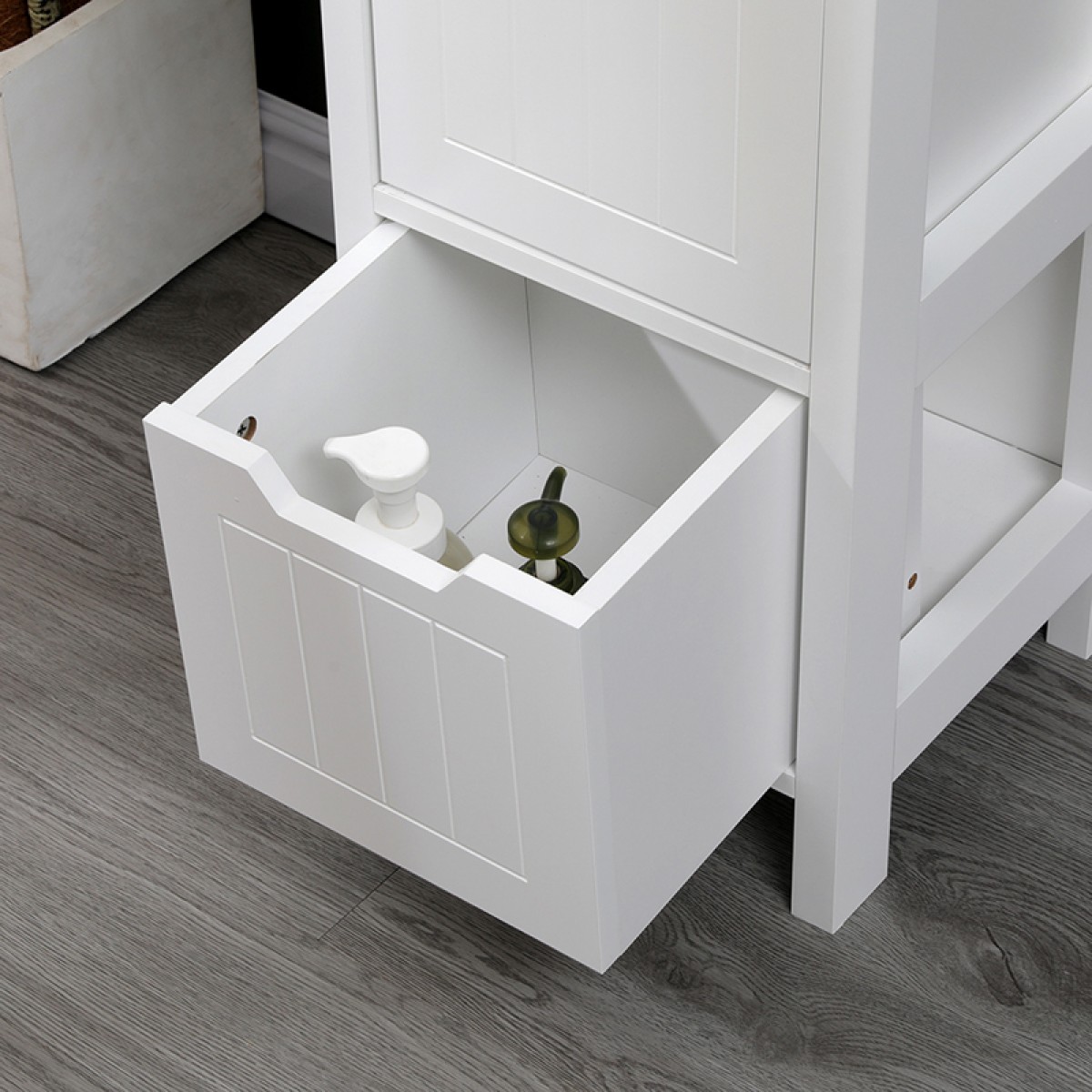 Ντουλάπι-στήλη Kelby pakoworld mdf λευκό 30x30x144εκ