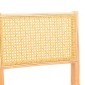 Καρέκλα Winslow pakoworld rubberwood-rattan σε φυσική απόχρωση 46x58x80εκ
