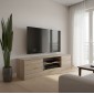 Έπιπλο τηλεόρασης Sasa pakoworld σε sonoma απόχρωση 150x35x41.5εκ