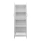 Ντουλάπα δίφυλλη Athos pakoworld σε λευκή απόχρωση 60x42x180εκ