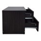 Κομοδίνο Athos pakoworld σε wenge απόχρωση 48x40x41.5εκ