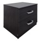 Κομοδίνο Athos pakoworld σε wenge απόχρωση 48x40x41.5εκ