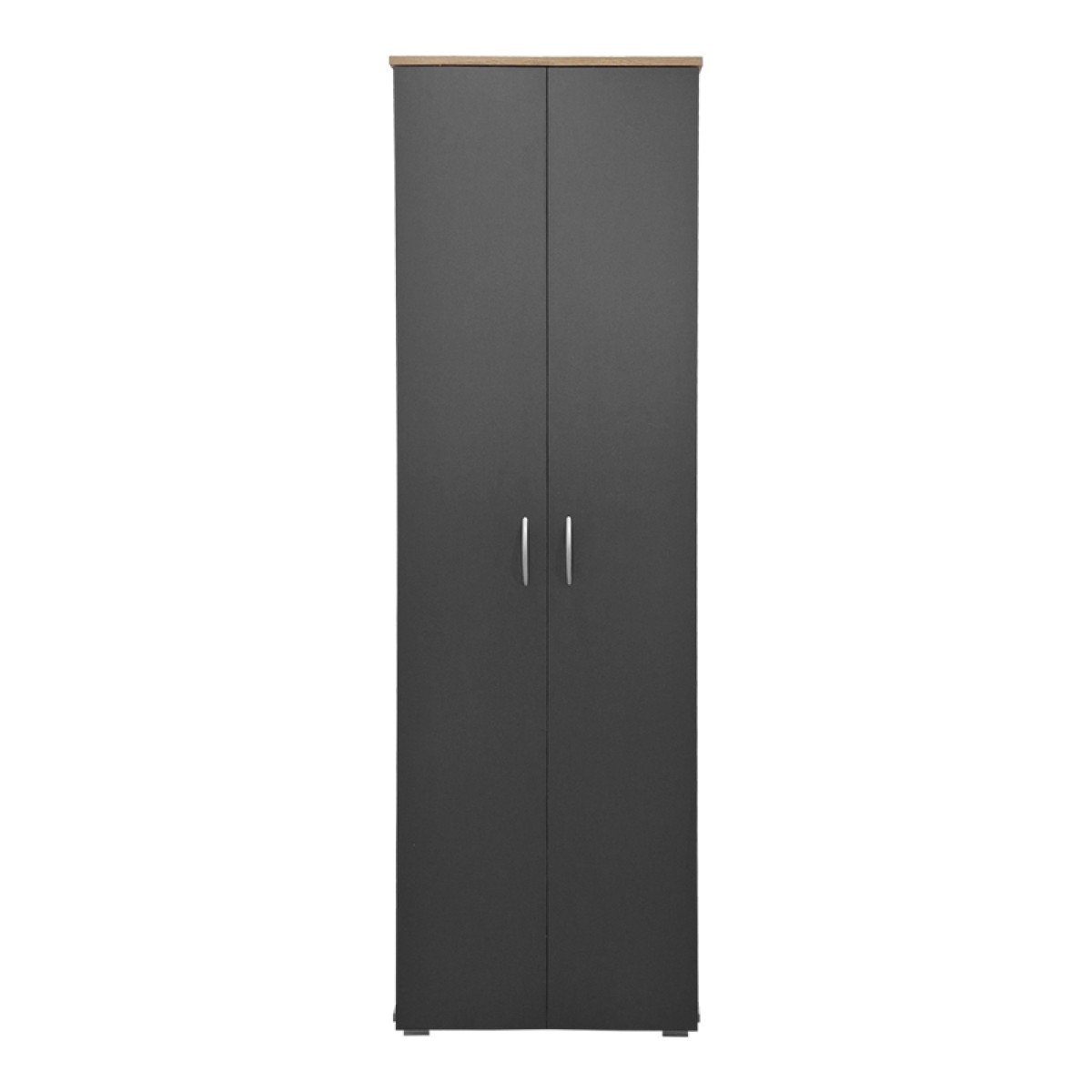 Παπουτσοθήκη-Ντουλάπα Racka pakoworld sonoma-ανθρακί 58x34x186εκ