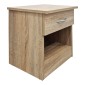 Κομοδίνο Bedy pakoworld sonoma 40x34x42εκ