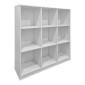 Βιβλιοθήκη Gridea pakoworld λευκό 119.5x30x121εκ