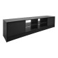 Έπιπλο τηλεόρασης Tivia pakoworld ανθρακί 180x35x41.5εκ