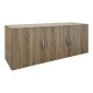 Πατάρι ντουλάπας τρίφυλλο Alvia pakoworld sonoma 150x51x60εκ