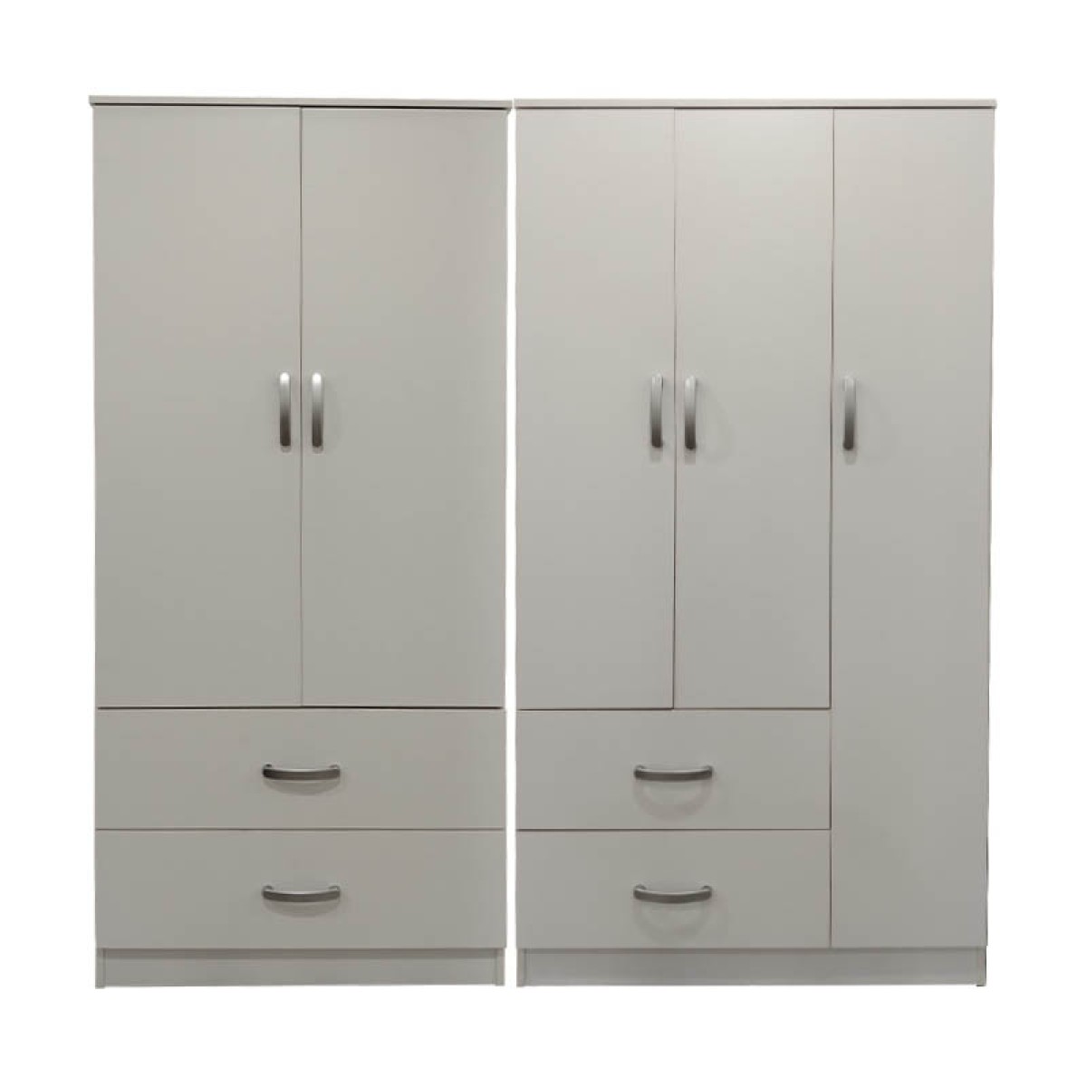 Ντουλάπα πεντάφυλλη Athos pakoworld λευκή 170x42x180εκ