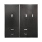 Ντουλάπα πεντάφυλλη Athos pakoworld wenge 170x42x180εκ