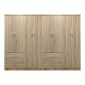 Ντουλάπα οχτάφυλλη Athos pakoworld sonoma 241x42x181εκ