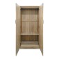 Ντουλάπα εξάφυλλη Athos Ι pakoworld sonoma 200.5x42x180εκ