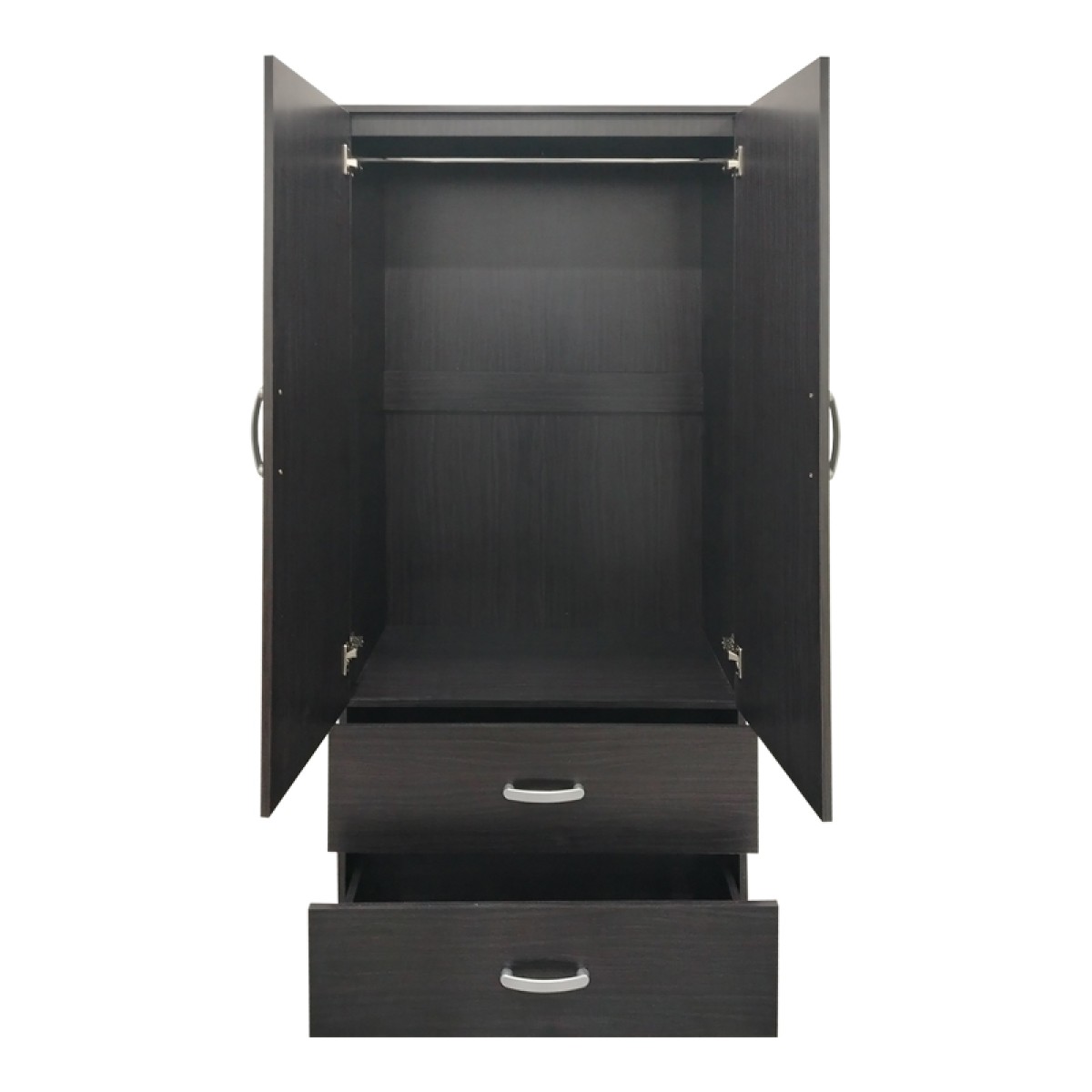 Ντουλάπα πεντάφυλλη με πατάρι Athos pakoworld wenge 170x42x240εκ