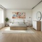 Σετ Κρεβατοκάμαρας Athos Sonoma Λευκό με Κρεβάτι 160x200εκ Σετ 4τεμ