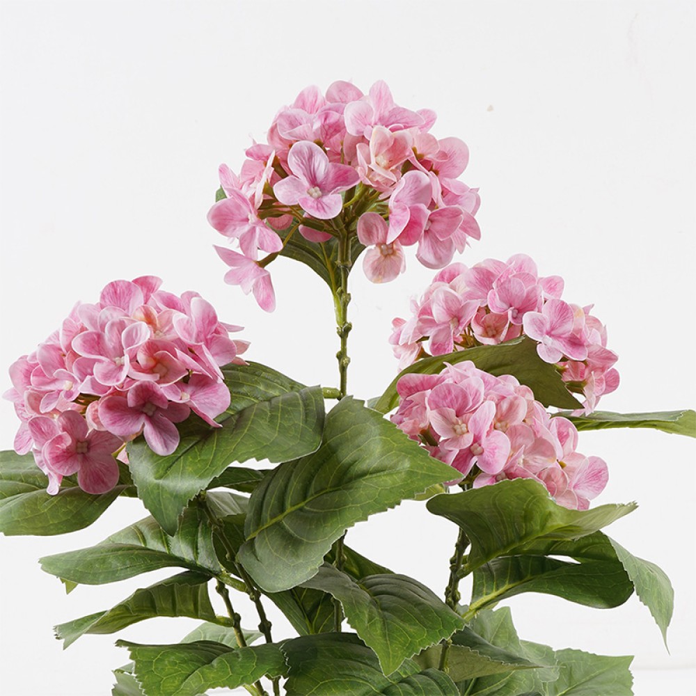 Διακοσμητικό φυτό σε γλάστρα Hydrangea Inart ροζ Φ35x50εκ