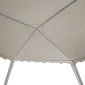 Κιόσκι Gazebo pakoworld μεταλλικός σκελετός - ύφασμα μπεζ 3x3m