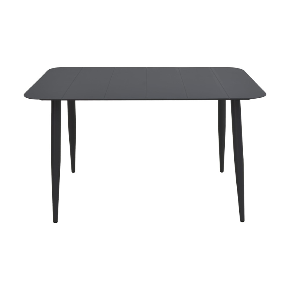 Τραπέζι Vista pakoworld αλουμίνιο σε μαύρη απόχρωση 120x70x72εκ