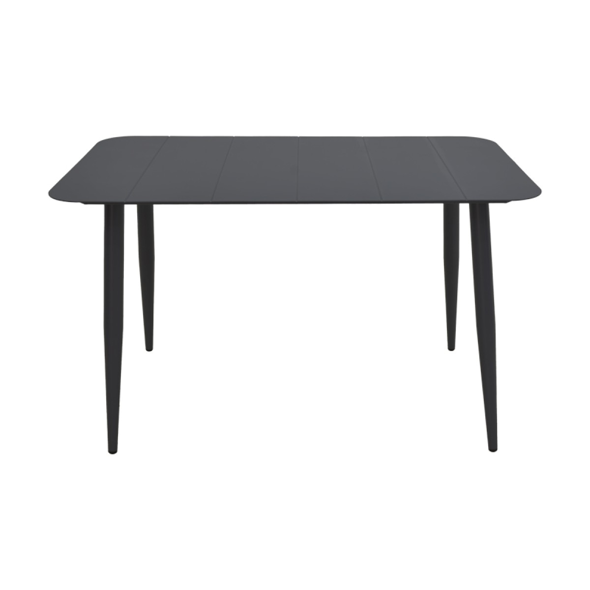 Τραπέζι Vista pakoworld αλουμίνιο σε μαύρη απόχρωση 120x70x72εκ