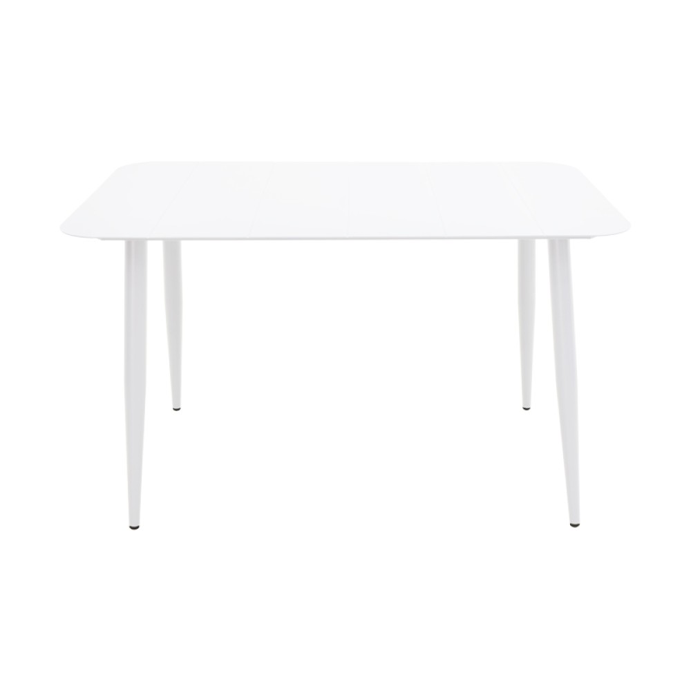 Τραπέζι Vista pakoworld αλουμίνιο σε λευκή απόχρωση 120x70x72εκ