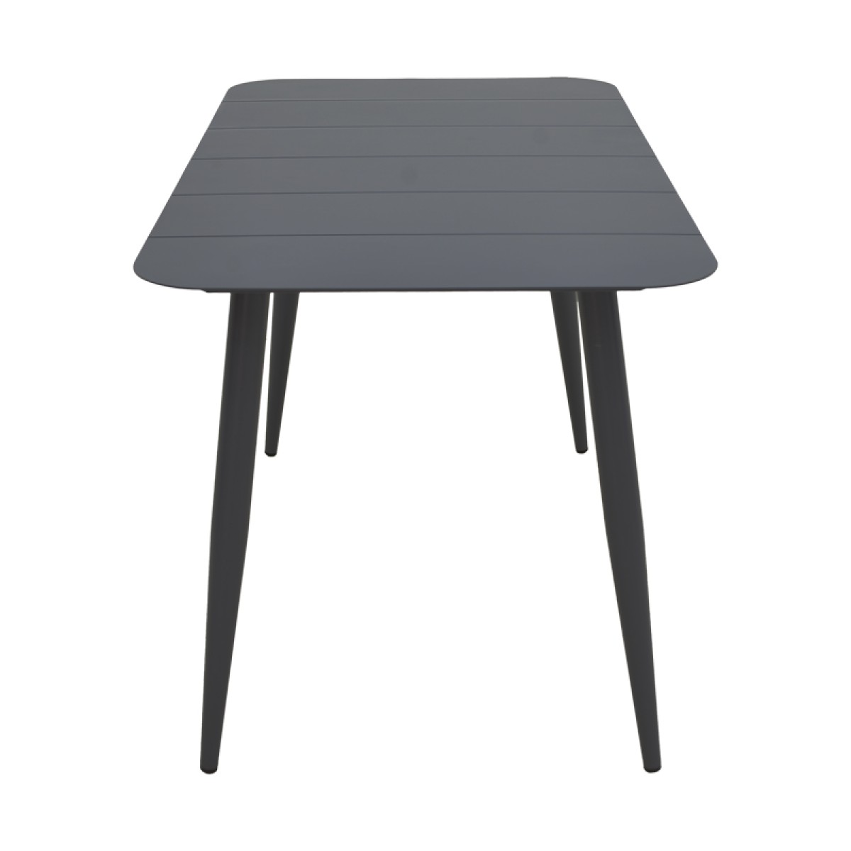 Τραπέζι Vista pakoworld αλουμίνιο σε μαύρη απόχρωση 150x80x72εκ