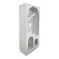Βιβλιοθήκη-ραφιέρα Boolten pakoworld mdf λευκό 80x38x190εκ