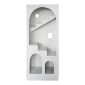 Βιβλιοθήκη-ραφιέρα Boolten pakoworld mdf λευκό 80x38x190εκ