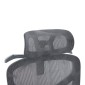 Καρέκλα γραφείου διευθυντη Vigo pakoworld mesh χρώμα γκρι 52x70x118-124εκ
