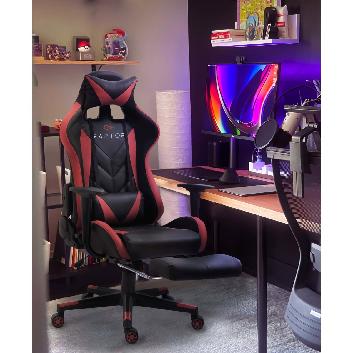 Καρέκλα Gaming Raptor Stellar-Kokkino