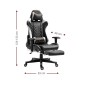 Καρέκλα Gaming Raptor Spectre-Leuko