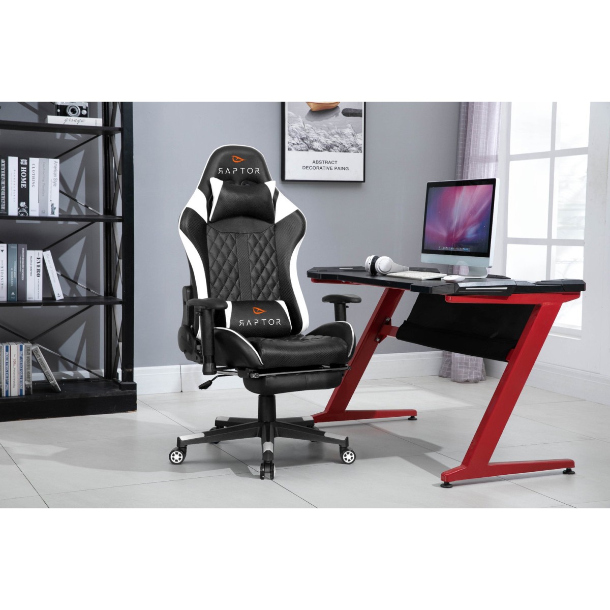 Καρέκλα Gaming Raptor Spectre-Leuko