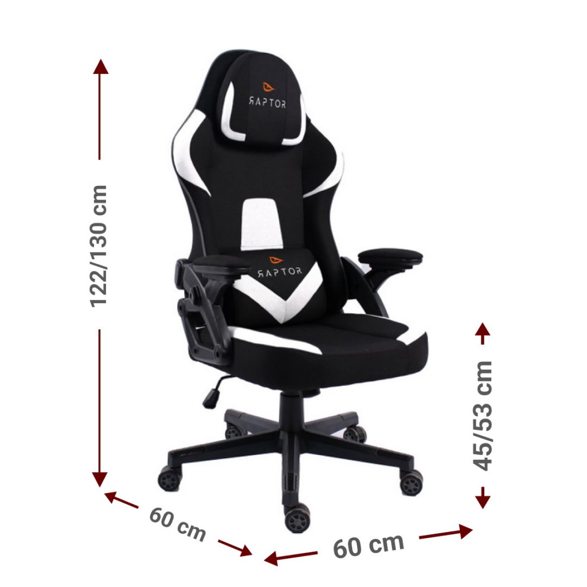Καρέκλα Gaming Raptor Fury-Leuko