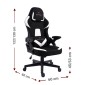 Καρέκλα Gaming Raptor Fury-Leuko