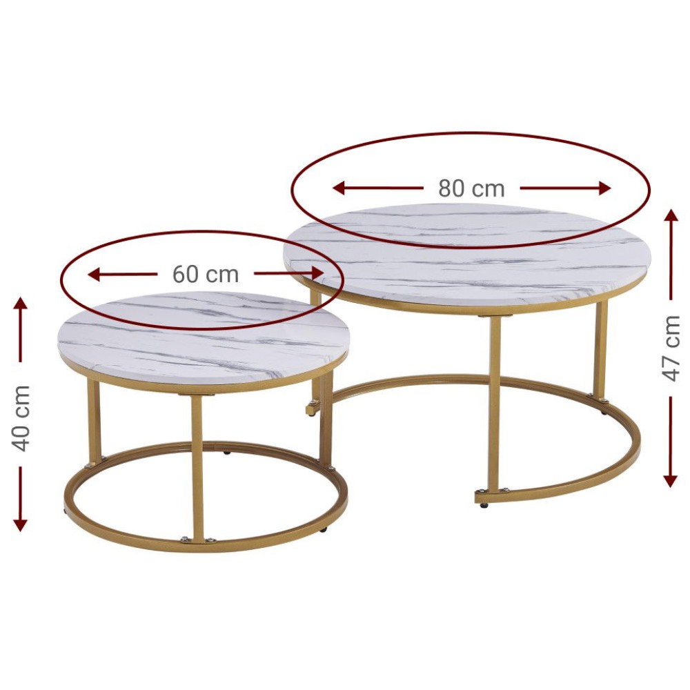 Τραπεζάκια σαλονιού Jenson-Leuko