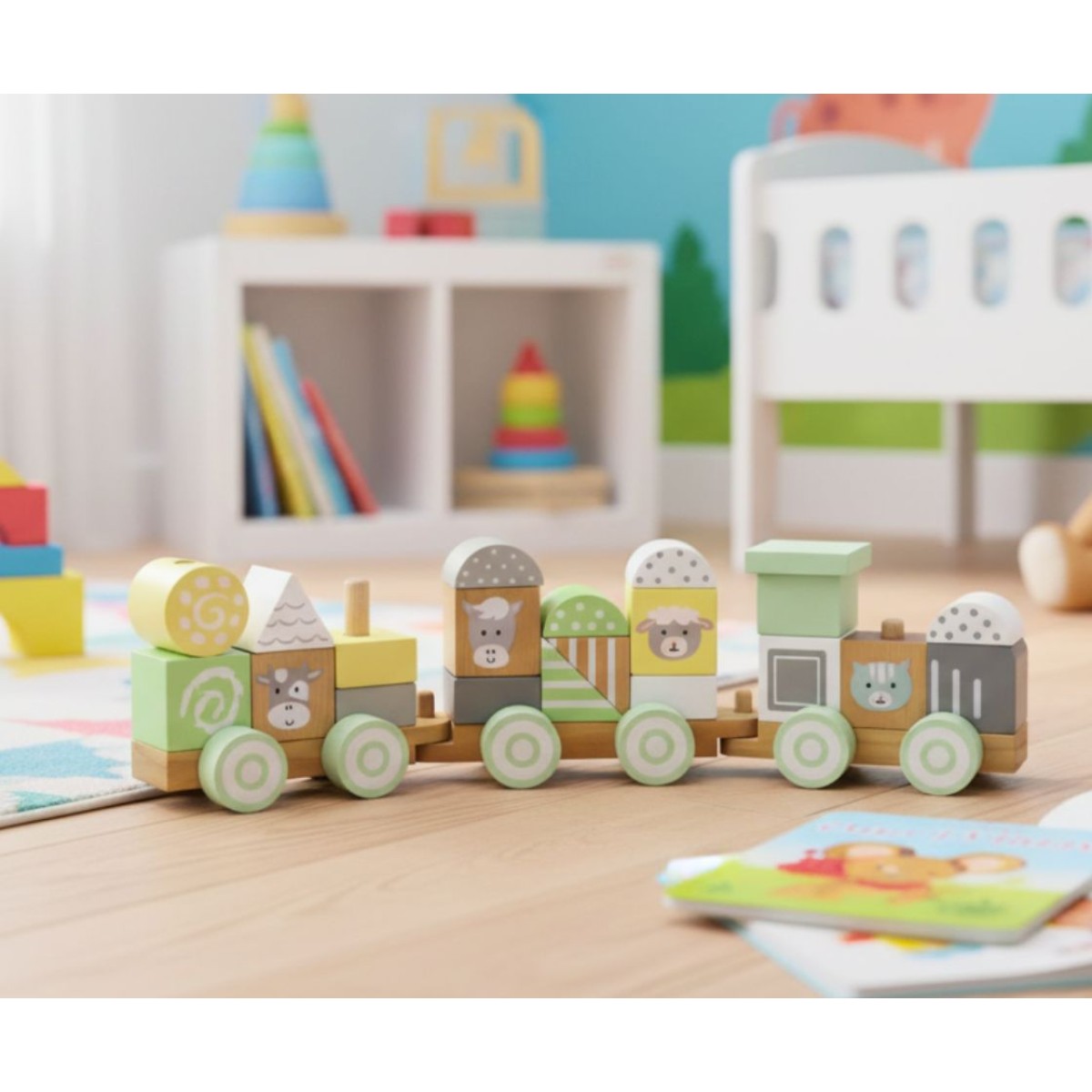 Παιδικό τρενάκι με τουβλάκια Joyland Train Blocks