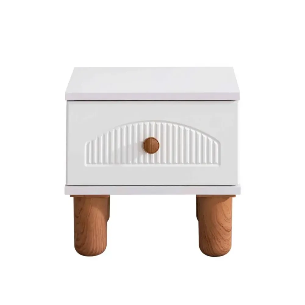 Stewehome Κομοδίνο Ξύλινο με 1 Συρτάρι Λευκό / Sonoma Υ43 x Π42 x Β40εκ 42x40x43 cm