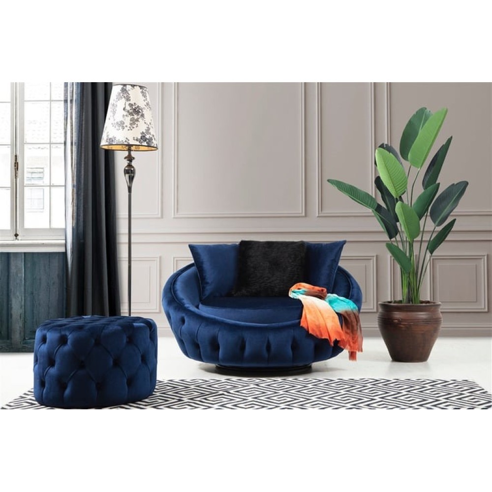 Stewehome ΠΕΡΙΣΤΡΕΦΌΜΕΝΗ ΠΟΛΥΘΡΌΝΑ POLO CHESTER 115x95x72cm