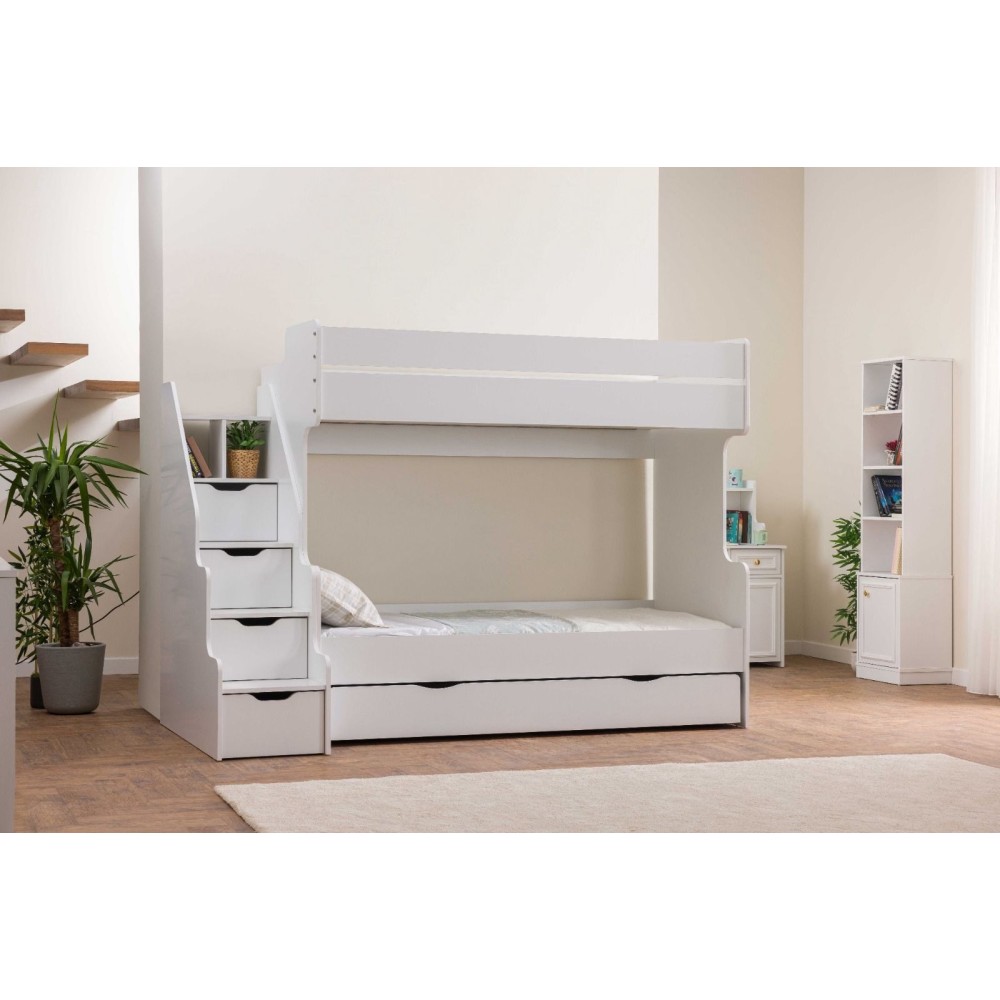 Stewehome Σετ Νεανικού Δωματίου με Κουκέτα - λευκo 90x190 cm